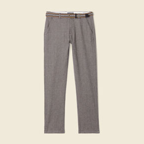 Pantalon chino straight gris foncé homme