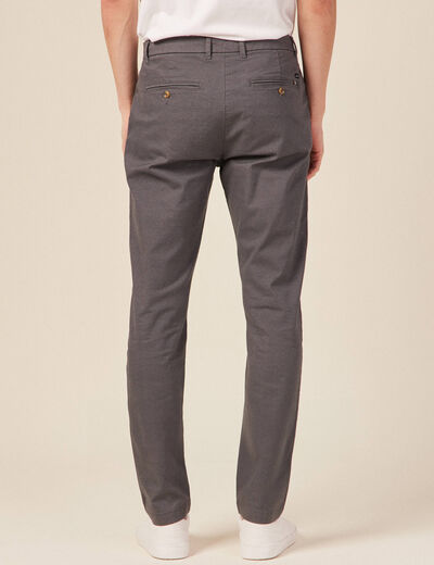 Pantalon slim Instinct chino gris homme