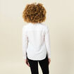 Chemise manches longues nouée blanc femme