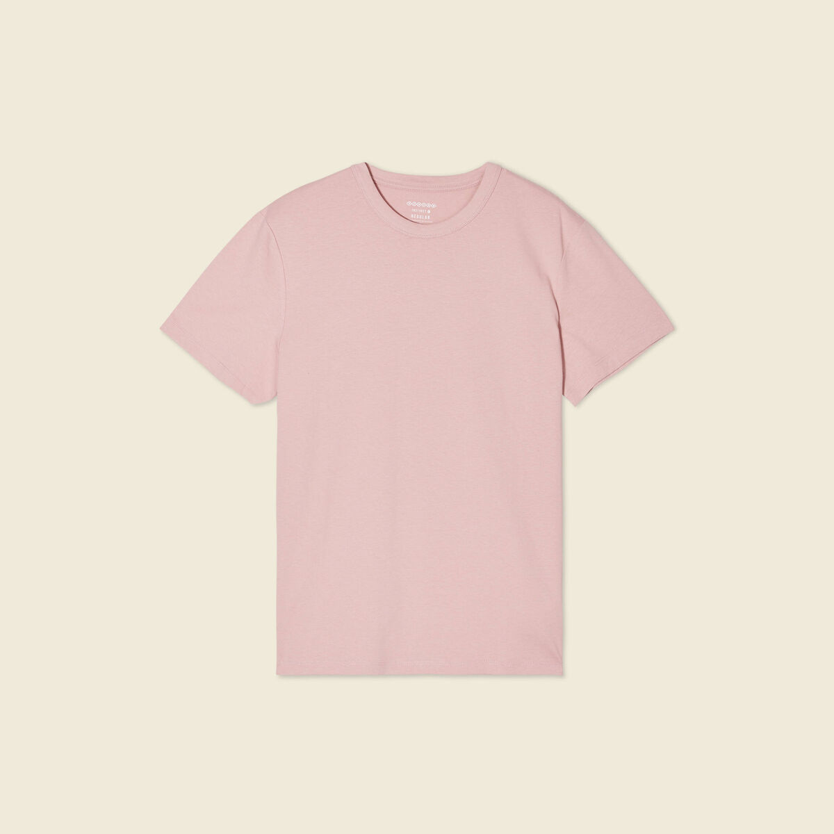 T-shirt éco-responsable rose pastel homme