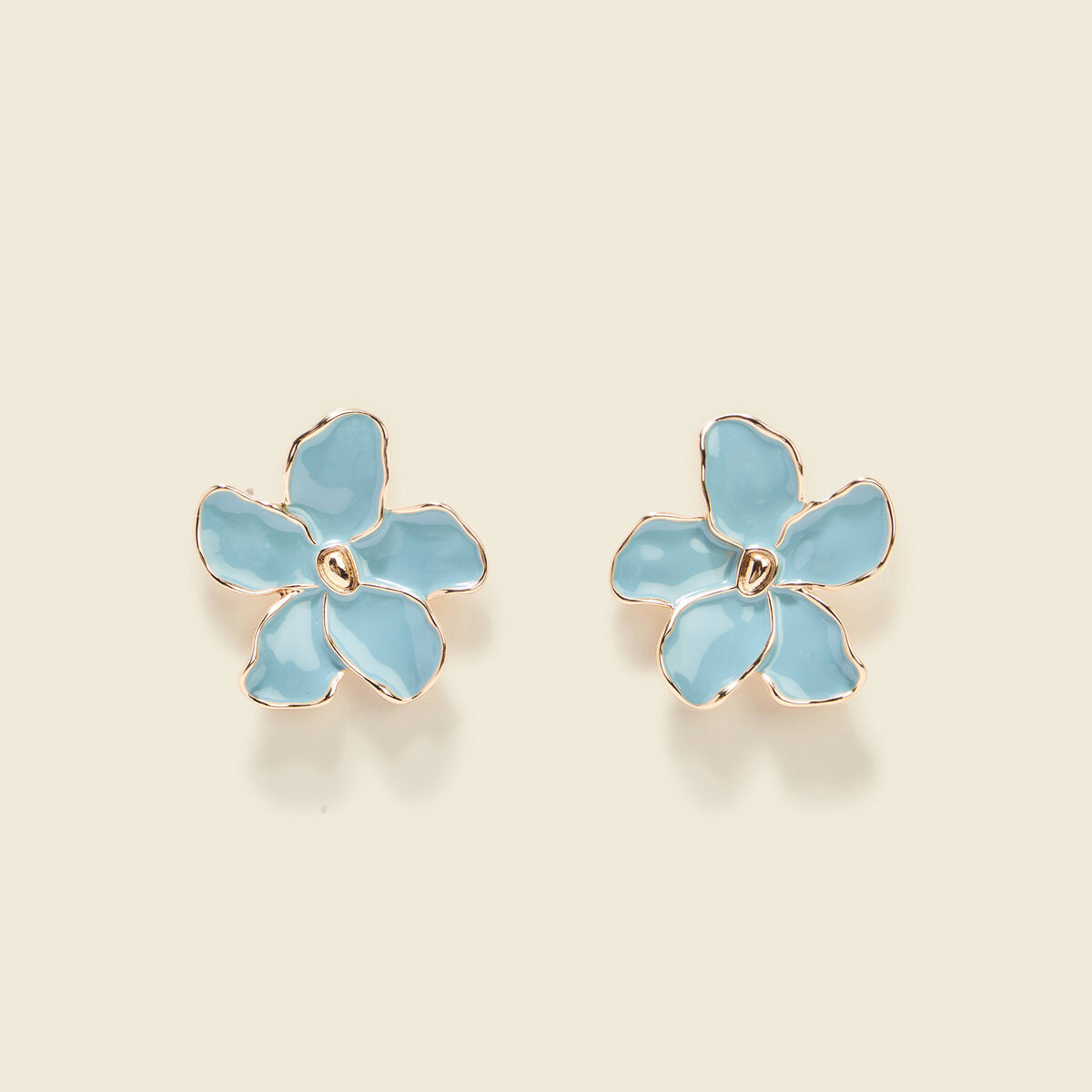 Boucles d'oreilles vert pastel femme