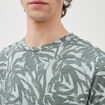 T-shirt manches courtes vert fonc&eacute; homme