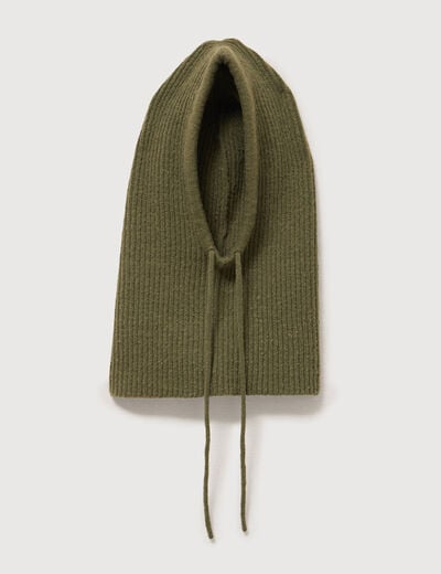 Cagoule vert kaki femme