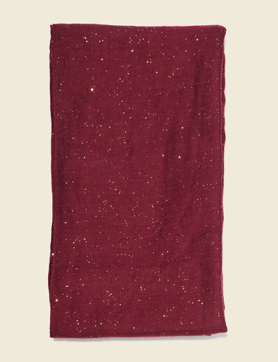 Foulard bordeaux femme
