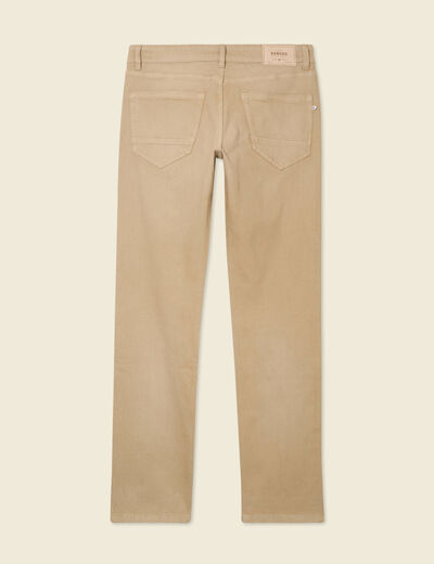 Jeans éco-responsable regular denim beige homme