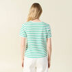 T-shirt manches courtes vert turquoise femme