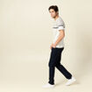T-shirt manches courtes marron foncé homme