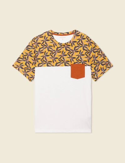 T-shirt manches courtes jaune homme