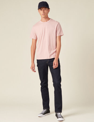 T-shirt éco-responsable rose pastel homme