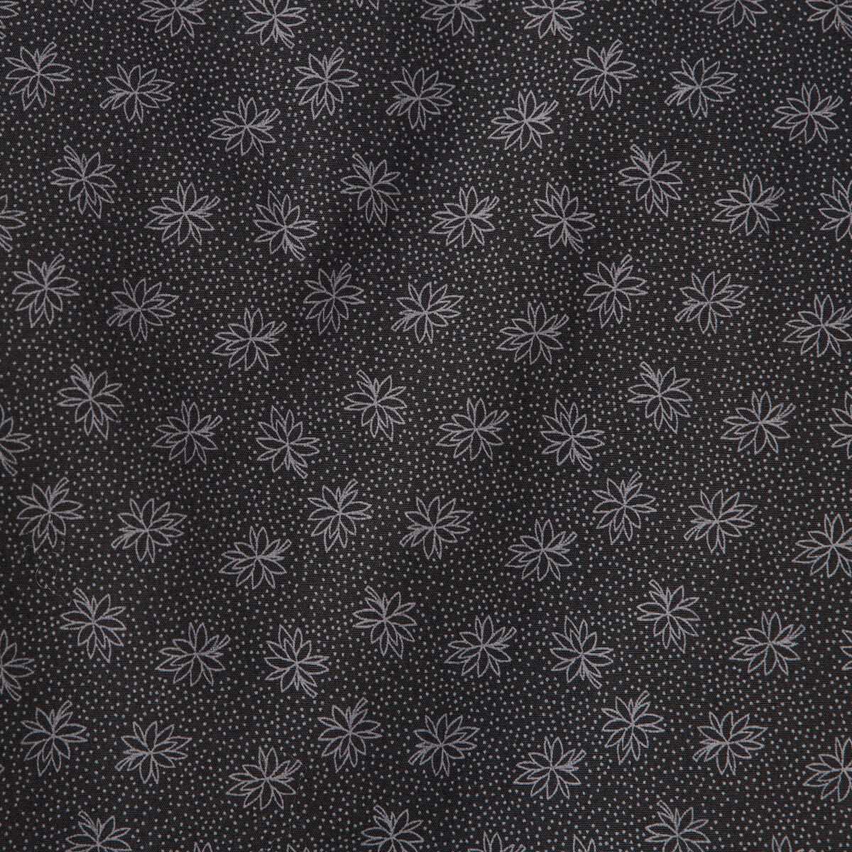Chemise cintr&eacute;e en coton manches longues noir homme