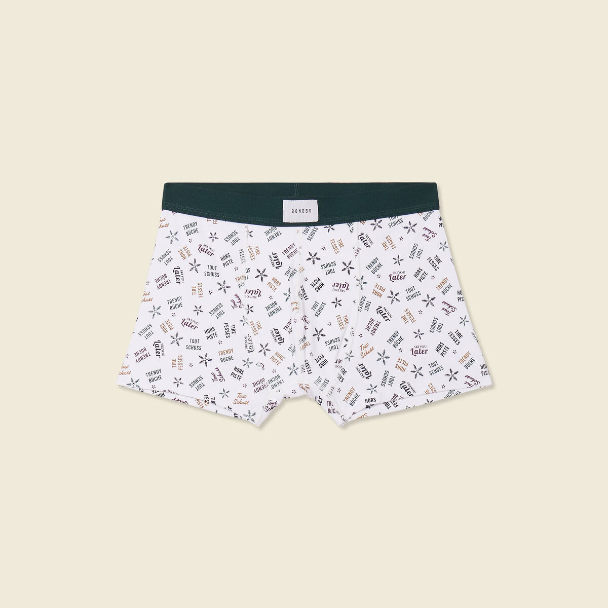 Boxer avec bo&icirc;te blanc homme
