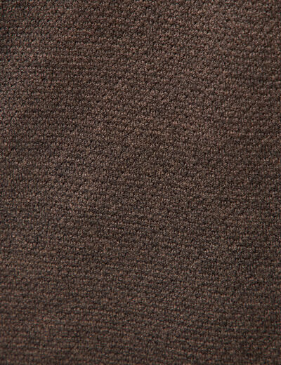 Cardigan manches longues marron homme