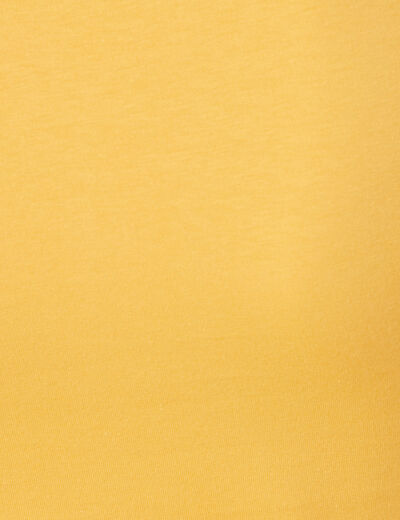 T-shirt manches courtes jaune femme