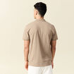 Polo éco-responsable taupe homme