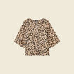 Blouse manches courtes marron clair femme