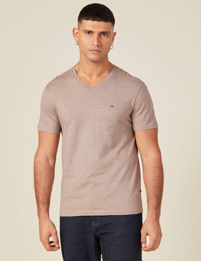 T-shirt manches courtes homme vert kaki homme
