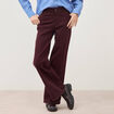 Jeans flare taille standard bordeaux femme