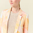Veste blazer éco-responsable orange clair femme