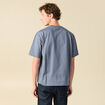 T-shirt en coton bleu gris homme
