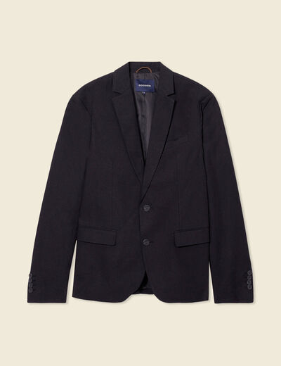 Veste blazer boutonnée noir homme