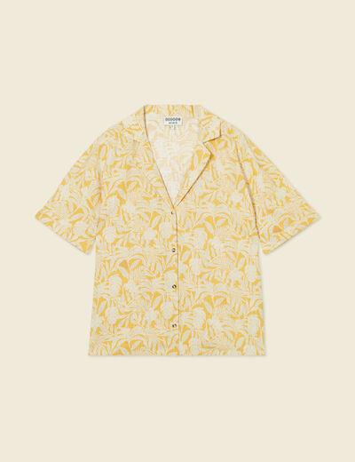 Chemise éco-responsable jaune femme