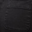 Jeans bootcut taille haute 7/8&egrave;me denim noir femme