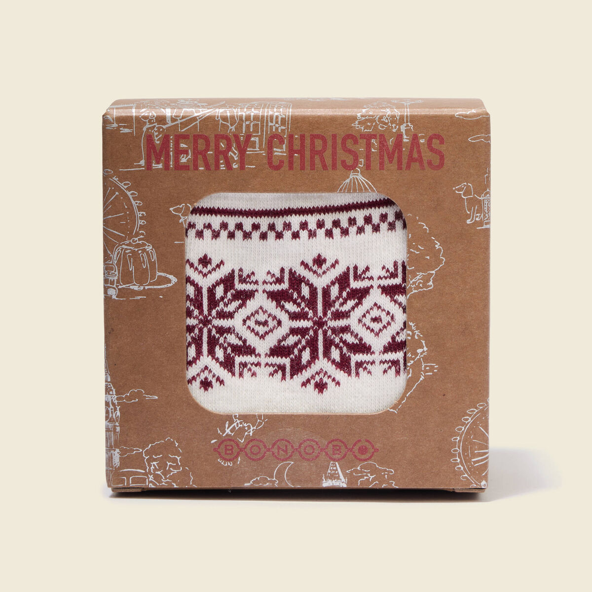 Paire de chaussettes ecru homme