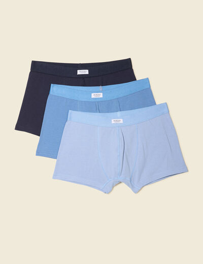 Lot 3 boxers bleu marine homme