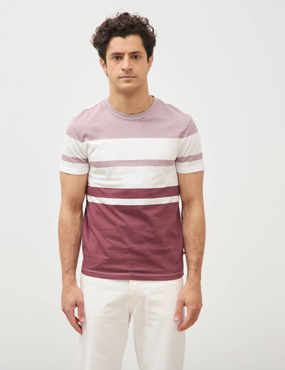 T-shirt manches courtes vieux rose homme