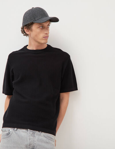 T-shirt en coton noir homme