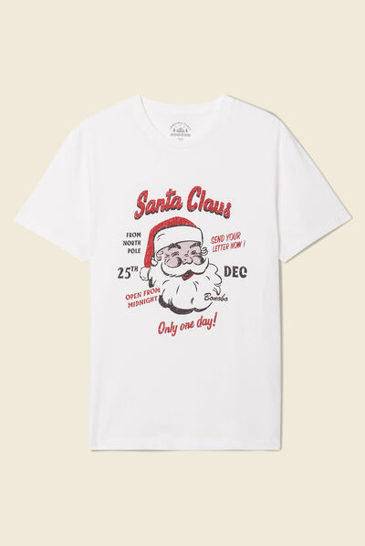 T-shirt manches courtes ecru homme