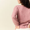Pull manches longues rose pastel femme