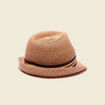 Chapeau tressé sable homme
