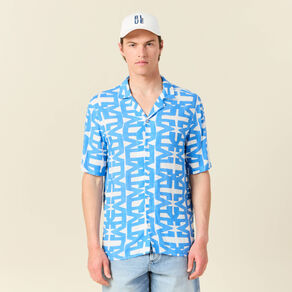 chemise manches courtes bleu homme Chemise manches courtes bleu homme