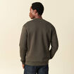Sweat manches longues vert kaki homme