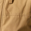 Parka droite courte &agrave; capuche beige homme