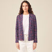 Veste esprit blazer droite bleu marine femme
