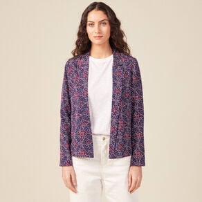 veste esprit blazer droite bleu marine femme Veste esprit blazer droite bleu marine femme