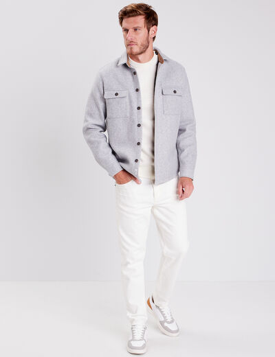 Surchemise éco-responsable gris foncé homme