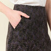 Jupe droite multicolore femme