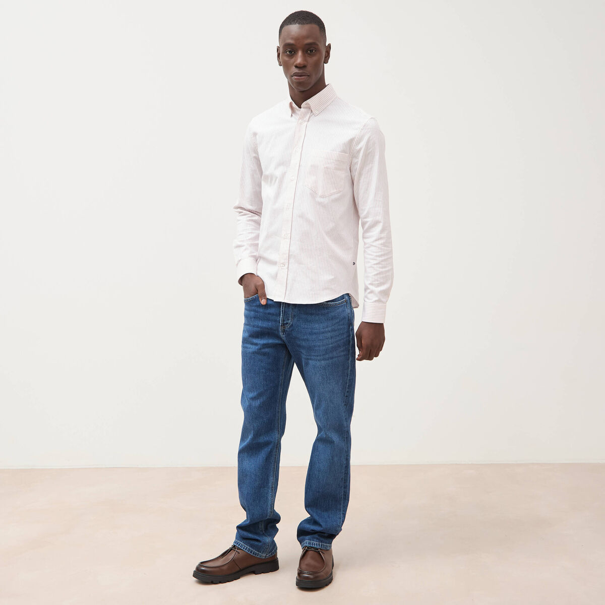 Jeans regular longueur 32 denim stone homme