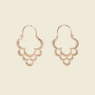 Boucles d'oreilles pendantes couleur or femme