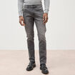 Jeans slim 5 poches longueur 32 denim gris homme