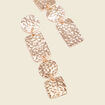 Boucles d'oreilles pendantes couleur or femme