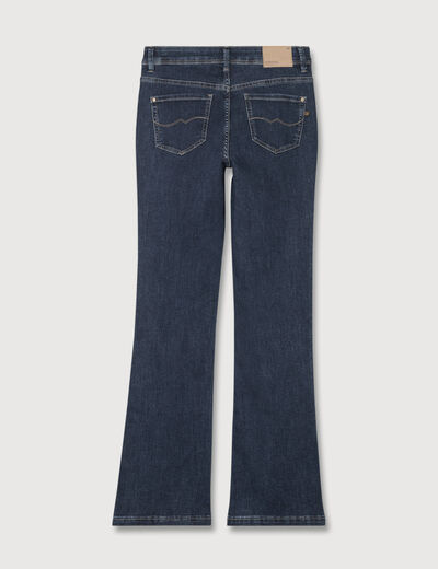 Jeans bootcut taille haute denim brut femme