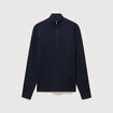 Pull col camionneur bleu marine homme