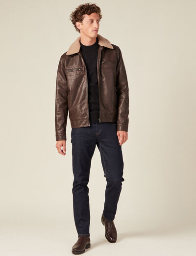 Pull manches longues noir homme