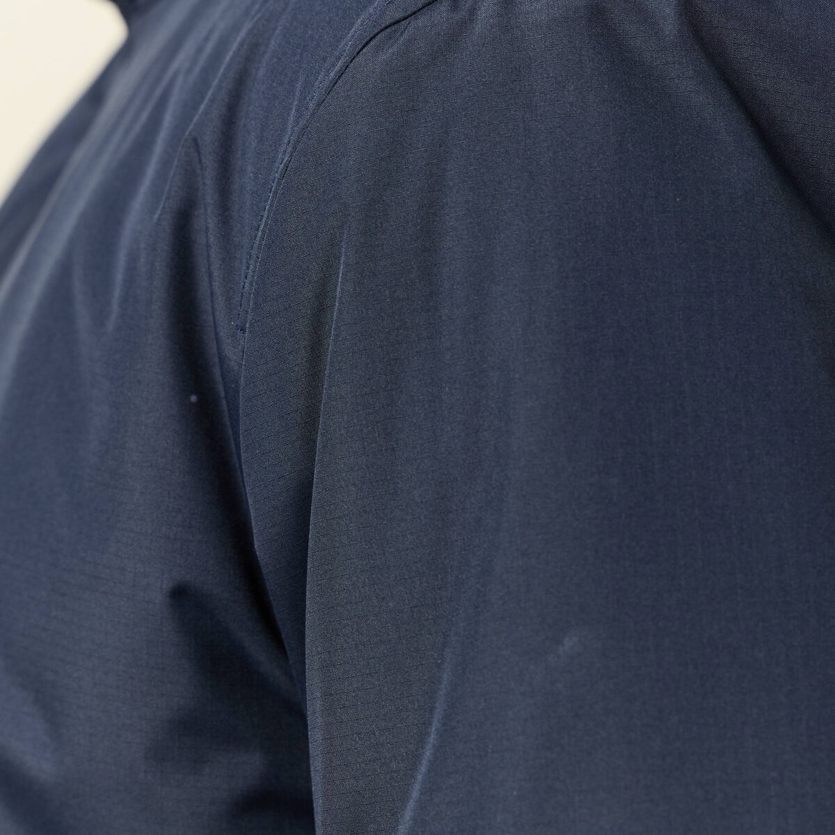 Parka courte droite effet polaire bleu marine homme