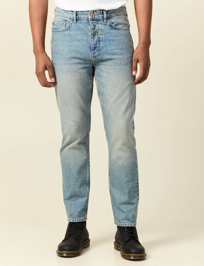 Jeans straight taille tapered denim dirty homme