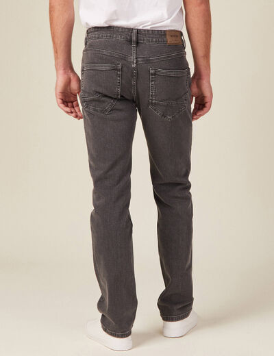 Jeans regular éco-responsable denim gris homme
